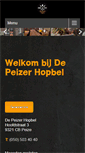 Mobile Screenshot of depeizerhopbel.nl